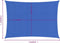 vidaXL - Zonnezeil - 160 - g/m² - rechthoekig - 5x7 - m - HDPE - blauw