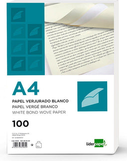 Liderpapel VJ04, Kopiëren/laser/inkjetafdrukken, A4 (210x297 mm), 100 vel, 90 g/m², Wit, 300 mm