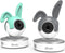Alecto DIVM-EARS - Accessoire Konijnenoren voor SMARTBABY10 & DIVM-850 - Grijs en Groen (2 stuks)