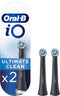 Oral-B iO Ultimate Clean - Opzetborstels - Verwijdert tot 100% tandplak - Zwart (2 stuks)