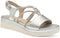 Tamaris COMFORT Essentials - Dames Sandalen - Ronde neus - ZILVER - Maat 40