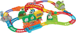 VTech Lucas Locomotief - Toet toet auto's - Avonturen Treinset met 6 Magische Sensors