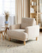 TUVE - Fauteuil - Beige - Corduroy