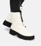 POSH by Poelman MOON - Dames Enkellaarzen - Gevoerd bovenwerk - Wit - Maat 40