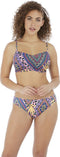 Freya CALA FIESTA - Bikini Brief - Bloemen en panterprint - Roze/zwart/blauw/geel