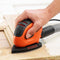 BLACK+DECKER BEW230 - Detailschuurmachine - 55W - Draaibare zool - Oranje Zwart