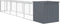 vidaXL - Kippenhok - met - ren - 110x609x110 - cm - gegalvaniseerd - staal - antraciet