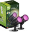 Calex Smart Outdoor LED Buitenlamp - Slimme Grondspot - RGB en Warm Wit Licht - 4W - Zwart (2 stuks)
