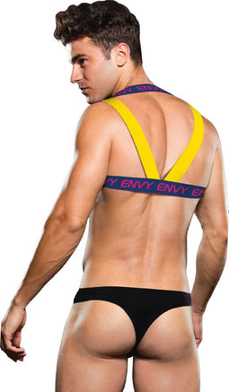 ENVY LOGO HARNESS BLUE YELLOW, L/XL