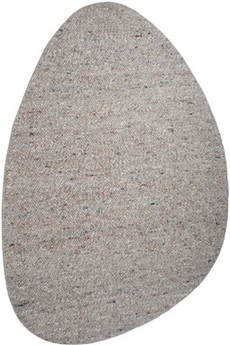 Veer Carpets Stone - Vloerkleed Kiezelvormig 200 x 280 cm - 100% Wol - Donker Beige