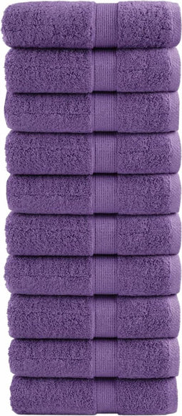 vidaXL - Gastendoekjes - SOLUND - 10 - st - 600 - g/m² - 30x50 - cm - paars
