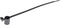 HellermannTyton 155-30602 HellermannTyton Kabelbinder 160 mm 4.60 mm Zwart Met spreidanker 500 stuk(s)