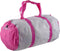 Avento Sporttas - Opvouwbaar tot pocketformaat - Wit/Fuchsia/Grijs