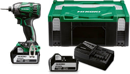 HiKOKI WH18DBDL2WPZ 18V Li-Ion accu slagschroevendraaier set (2x 5.0Ah accu) in HSC - koolborstelloos