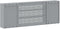 vidaXL - Wandgemonteerde - Gereedschapskast - met - Bord - zwart - 150x20x55 - cm - Staal