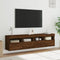 vidaXL - Tv-wandmeubels - met - LED - 2 - st - 80x30x40 - cm - bruin - eikenkleur