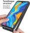 iMoshion Hoesje Geschikt voor Huawei P30 Lite Hoesje - iMoshion 360° Full Protective Case - Zwart / Transparant