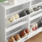 SoBuy FSR100-W - Schoenenkast - 4 Kleppen - Wit