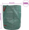 vidaXL - Tuinafvalzakken - met - Handvatten - - - Set - van - 4 - - - Vouwbaar - - - Rond - - - Groen - - - 300 - L