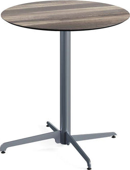 X Cross Terrastafel Grijs Frame + Tropical Wood HPL 70 cm - Essentials 110011270 - Horeca & Professioneel