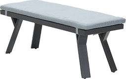 Garden Impressions Sergio bank 110x40xH45 carbon black/ mint grey
