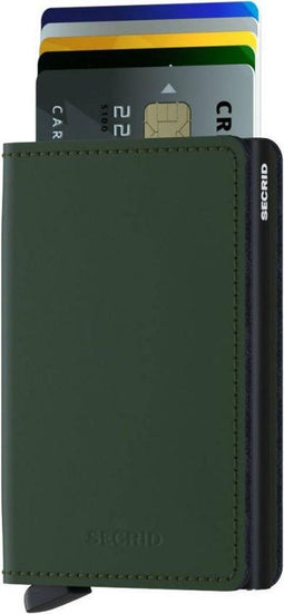 Secrid slimwallet - Mat - Groen - Zwart