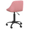 Kantoorstoel fluweel roze