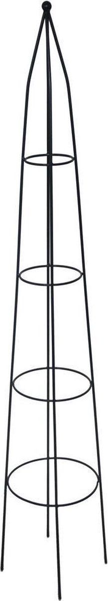 Esschert Design Plantensteun Piramide 121 Cm Staal Zwart