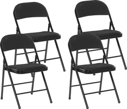 SPARKS - Eetkamerstoel set - Zwart - Mesh