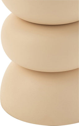 J-Line bijzettafel Lise - ijzer - beige