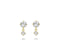 Marie-Celeste Oorhangers - 14k Geelgoud - Zirkonia - 8mm x 4.4mm