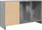 vidaXL - Wastafelkast - 90x29x55 - cm - bewerkt - hout - grijs - sonoma - eikenkleurig