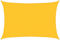 vidaXL - Zonnezeil - 160 - g/m² - rechthoekig - 3,5x5 - m - HDPE - geel