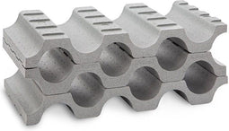 Flessenrek polystyreen voor 9 flessen ( te combineren tot het gewenste aantal )