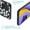 iMoshion Hoesje Geschikt voor Samsung Galaxy A71 Hoesje Siliconen - iMoshion Design hoesje - Wit / Zwart / White Flowers