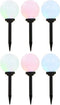 vidaXL Solarlampen 6 st LED rond 20 cm RGB