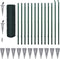 vidaXL - Euro - hek - 25x1,5 - m - staal - groen