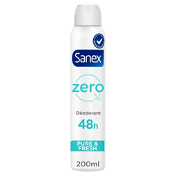 SANEX Zero % Pure en Fresh 48u Spray Deodorant - Voordeelverpakking - 6 x 200ML (6 stuks)