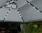 Luxe Prieel Vernazza Grijs + LED-verlichting + Schaduwdoeken
