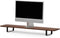 Oakywood Desk Shelf - Massief Walnoot / Zwart - Echt Hout Dual Monitor Standaard Beeldschermverhoger Clean Desk Ergonomisch Stijlvol