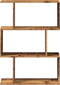 vidaXL - Kamerscherm - / - boekenkast - 3-laags - 70x24x97 - cm - hout - oud - hout