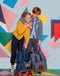 Caramel & Cie Rugzak Groot - Wolf blauw