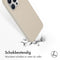 Accezz Liquid Silicone Backcover - iPhone 15 Pro Max - Schokabsorberend - Beige