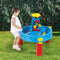Dolu Zand- en Watertafel - 3-in-1 Buitenspeelgoed - Multifunctioneel Blauw Rood Geel