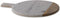 Ronde Marmeren Serveerplank - BWARI - Mangohout & Wit Marmer