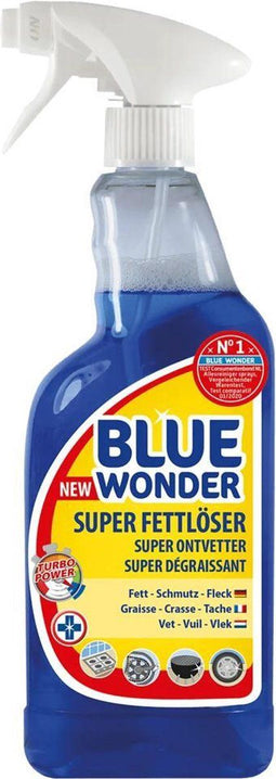 Blue Wonder - Professioneel Superontvetter - Spray - Krachtige Ontvetter - 1 Liter - 1 stuk