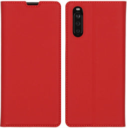 iMoshion Hoesje Geschikt voor Sony Xperia 10 III Hoesje Met Pasjeshouder - iMoshion Slim Folio Bookcase - Rood