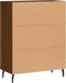 vidaXL - Dressoir - 69,5x34x90 - cm - bewerkt - hout - bruin - eikenkleur