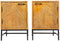 Liviza Nachtkastje Mistral - links - Mangohout - Rechthoek Bruin - 55 cm , 38 cm , 38 cm