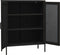 vidaXL - Opbergkast - 80x35x101,5 - cm - staal - zwart
